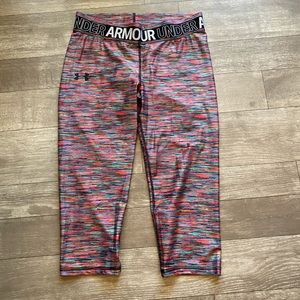Under armour multi color leggings.